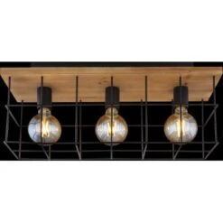 Globo Deckenleuchte Merril 3-flammig Metall Schwarz 16 Globo Deckenleuchte Merril 3-flammig Metall Schwarz -Globo Lighting 756236 3749 5