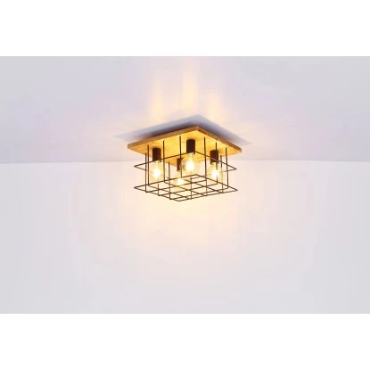 Globo Deckenleuchte Merril 3-flammig Metall Schwarz 11 Globo Deckenleuchte Merril 3-flammig Metall Schwarz – Bild 9