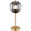 Globo Tischleuchte Blacky I Metall Messingfarben Matt Rauchfarben 2 Globo Tischleuchte Blacky I Metall Messingfarben Matt Rauchfarben -Globo Lighting 756300 3749 1