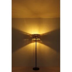 Globo Stehleuchte Halia 1-flammig Metall Schwarz Matt -Globo Lighting 756417 3749 6