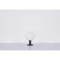 Globo Außenleuchte Ossy Glas Opal Weiß Aufwärts Ø 25 Cm Anthrazit 17 Globo Außenleuchte Ossy Glas Opal Weiß Aufwärts Ø 25 Cm Anthrazit -Globo Lighting 756419 3749 8