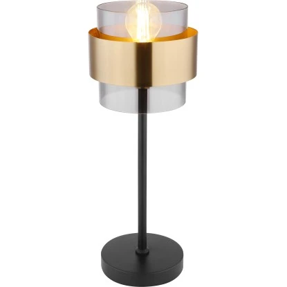 Globo Tischleuchte Milley Metall Schwarz Matt 3 Globo Tischleuchte Milley Metall Schwarz Matt