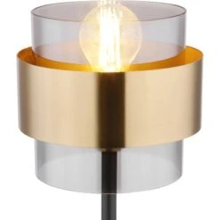 Globo Tischleuchte Milley Metall Schwarz Matt 10 Globo Tischleuchte Milley Metall Schwarz Matt -Globo Lighting 756515 3749 4