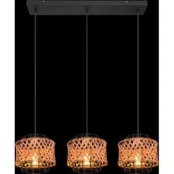 Globo Hängeleuchte Gina 3-flammig Ø 17 Cm Metall Schwarz -Globo Lighting 756555 3749 2