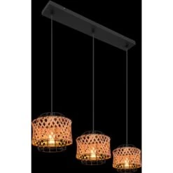 Globo Hängeleuchte Gina 3-flammig Ø 17 Cm Metall Schwarz -Globo Lighting 756555 3749 5