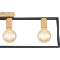 Globo Deckenleuchte Daniel 4-flammig Gerade Metall Schwarz Matt -Globo Lighting 756620 3749 6