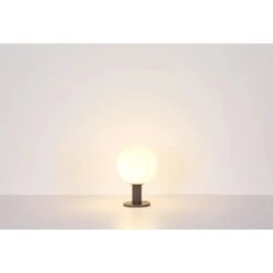 Globo Außenleuchte Ossy Glas Opal Weiß Mit Sensor Ø 25 Cm Anthrazit -Globo Lighting 756625 3749 7