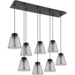 Globo Hängeleuchte Gumba 8-flammig Metall Schwarz Matt -Globo Lighting 756657 3749 3