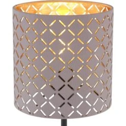 Globo Tischleuchte Cindy Mit Metallsockel Metall Schwarz Matt -Globo Lighting 756834 3749 6