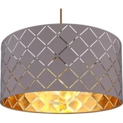 Globo Hängeleuchte Cindy 1-flammig Ø 40 Cm Metall Schwarz Matt