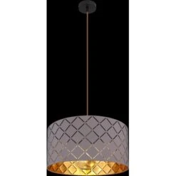 Globo Hängeleuchte Cindy 1-flammig Ø 40 Cm Metall Schwarz Matt -Globo Lighting 756836 3749 3