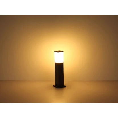 Globo Außenleuchte Herri Anthrazit Mit Sensor Kunststoff Opal Weiß 6 Globo Außenleuchte Herri Anthrazit Mit Sensor Kunststoff Opal Weiß – Bild 4