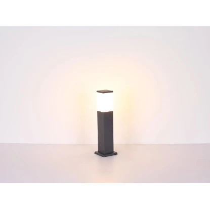 Globo Außenleuchte Herri Anthrazit Mit Sensor Kunststoff Opal Weiß 7 Globo Außenleuchte Herri Anthrazit Mit Sensor Kunststoff Opal Weiß – Bild 5