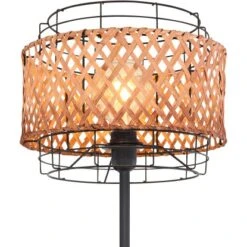 Globo Stehleuchte Gina 1-flammig Metall Schwarz Mit Wippschalter Am Kabel -Globo Lighting 756867 3749 6