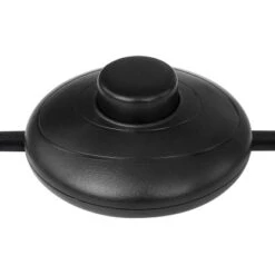 Globo Stehleuchte Gina 1-flammig Metall Schwarz Mit Wippschalter Am Kabel -Globo Lighting 756867 3749 7