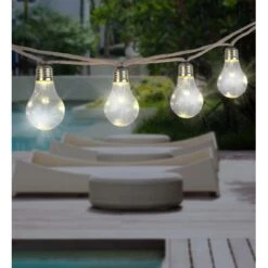 Globo LED-Solarlichterkette Kunststoff Amber 8 Globo LED-Solarlichterkette Kunststoff Amber -Globo Lighting 765923 3749 3