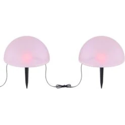 Globo LED-Solaraußenleuchte 5 Halbkugeln Mit Erdspieß Und RGB-Kette -Globo Lighting 765926 3749 4