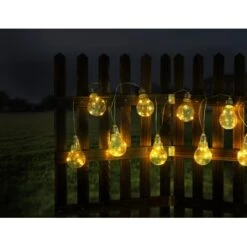 Globo LED-Solarlichterkette Kunststoff Silber-Grau -Globo Lighting 765929 3749 13