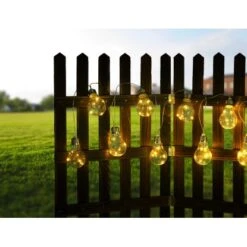 Globo LED-Solarlichterkette Kunststoff Silber-Grau -Globo Lighting 765929 3749 14