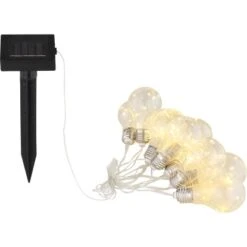 Globo LED-Solarlichterkette Kunststoff Silber-Grau -Globo Lighting 765929 3749 4