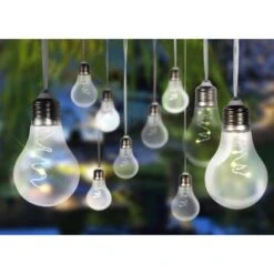 Globo LED-Solarlichterkette Kunststoff Silber-Grau -Globo Lighting 765929 3749 5