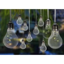 Globo LED-Solarlichterkette Kunststoff Silber-Grau -Globo Lighting 765929 3749 6