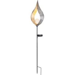 Globo LED-Solaraußenleuchte Glaskugel In Metallbogen Metall Silber 17 Globo LED-Solaraußenleuchte Glaskugel In Metallbogen Metall Silber -Globo Lighting 765934 3749 8