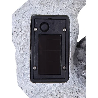 Globo LED-Solaraußenleuchte Schnecke Kunststoff Grau 5 Globo LED-Solaraußenleuchte Schnecke Kunststoff Grau – Bild 3