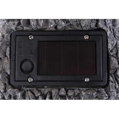 Globo LED-Solaraußenleuchte Eule Kunststoff Grau 5 Globo LED-Solaraußenleuchte Eule Kunststoff Grau – Bild 3