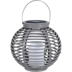 Globo LED-Solaraußenleuchte Laterne Kunststoff Taupe In Rattan Optik -Globo Lighting 765948 3749 13