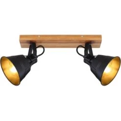 Globo Spot 2er Günther Braun-Schwarz -Globo Lighting 831273 3749 15466S2 3