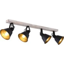 Globo Spot 4er Günther Weiß-Schwarz -Globo Lighting 835512 3749 15366S4 1