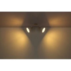 Globo Spot 2er Wiho Weiß-Holzoptik -Globo Lighting 845036 3749 540182 19