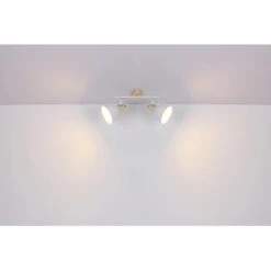 Globo Spot 2er Wiho Weiß-Holzoptik -Globo Lighting 845036 3749 540182 20