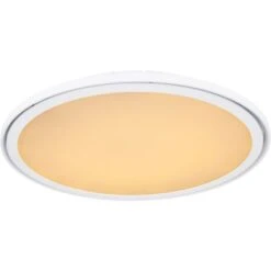 Globo LED-Deckenleuchte Samu Metall Weiß Ø 50 Cm 18 Globo LED-Deckenleuchte Samu Metall Weiß Ø 50 Cm -Globo Lighting 8822819 3749 4