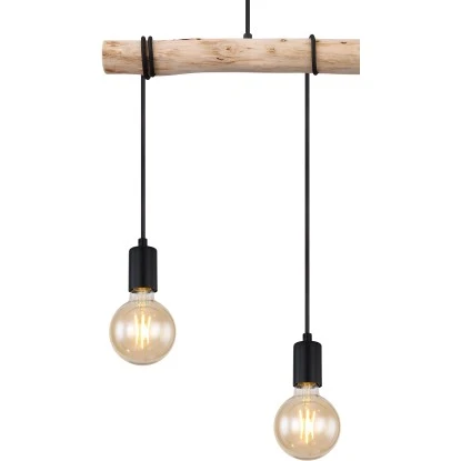 Globo Pendelleuchte Gregor 3-flammig Metall Schwarz E27 7 Globo Pendelleuchte Gregor 3-flammig Metall Schwarz E27 – Bild 5