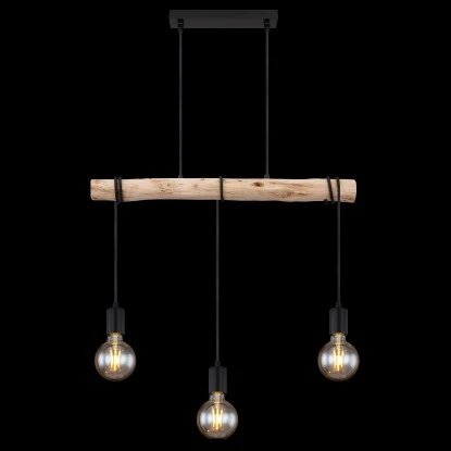 Globo Pendelleuchte Gregor 3-flammig Metall Schwarz E27 9 Globo Pendelleuchte Gregor 3-flammig Metall Schwarz E27 – Bild 7