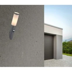 Globo Außenleuchte Mit Bewegungsmelder Boston 1-flammig Anthrazit 76 X 410 Mm