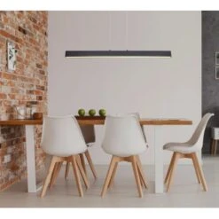 Globo LED-Pendelleuchte Verena 1-flammig Schwarz Matt 1210 X 80 X 1200 Mm