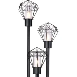 Globo Außenleuchte Horace 3-flammig Schwarz 442 X 445 X 1700 Mm -Globo Lighting 9007371405206 3749 CU 01