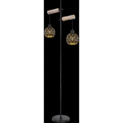 Globo Stehlampe Jodie 2-flammig Schwarz Matt 540 X 250 X 1680 Mm 12 Globo Stehlampe Jodie 2-flammig Schwarz Matt 540 X 250 X 1680 Mm -Globo Lighting 9007371405435 3749 S 02