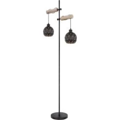 Globo Stehlampe Jodie 2-flammig Schwarz Matt 540 X 250 X 1680 Mm 14 Globo Stehlampe Jodie 2-flammig Schwarz Matt 540 X 250 X 1680 Mm -Globo Lighting 9007371405435 3749 S 03