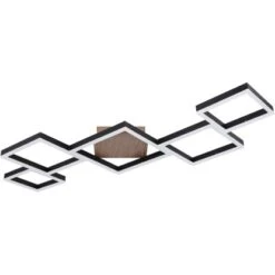 Globo LED-Deckenleuchte Kurio 1-flammig Schwarz Matt 1200 X 600 X 75 Mm -Globo Lighting 9007371405794 3749 S 02