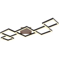 Globo LED-Deckenleuchte Kurio 1-flammig Schwarz Matt 1200 X 600 X 75 Mm -Globo Lighting 9007371405794 3749 S 05