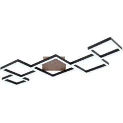 Globo LED-Deckenleuchte Kurio 1-flammig Schwarz Matt 1200 X 600 X 75 Mm -Globo Lighting 9007371405794 3749 S 06