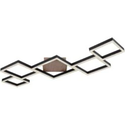 Globo LED-Deckenleuchte Kurio 1-flammig Schwarz Matt 1200 X 600 X 75 Mm -Globo Lighting 9007371405794 3749 S 07