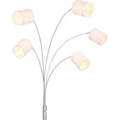 Globo Stehlampe Ava 5-flammig Nickel Matt 840 X 1300 X 2040 Mm -Globo Lighting 9007371405893 3749 CU 01