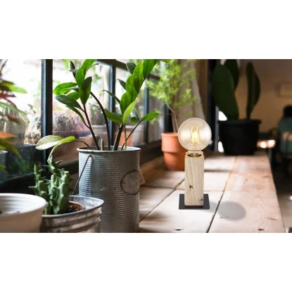 Globo Tischleuchte ADALIE Schwarz Matt Dunkelbraun 9 Cm X 9 Cm X 15 Cm 8 Globo Tischleuchte ADALIE Schwarz Matt Dunkelbraun 9 Cm X 9 Cm X 15 Cm – Bild 6