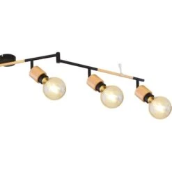 Globo Strahler Jorna 6-flammig Schwarz Matt 1450 X 80 X 190 Mm -Globo Lighting 9007371411283 3749 CU 01