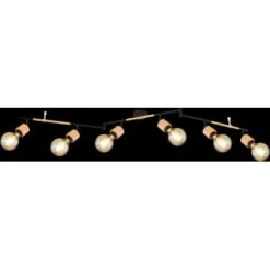 Globo Strahler Jorna 6-flammig Schwarz Matt 1450 X 80 X 190 Mm -Globo Lighting 9007371411283 3749 S 03